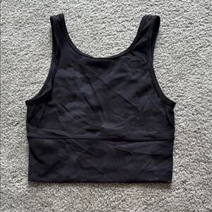 lululemon athletica Black Camo pivot crop top, reversible size 6